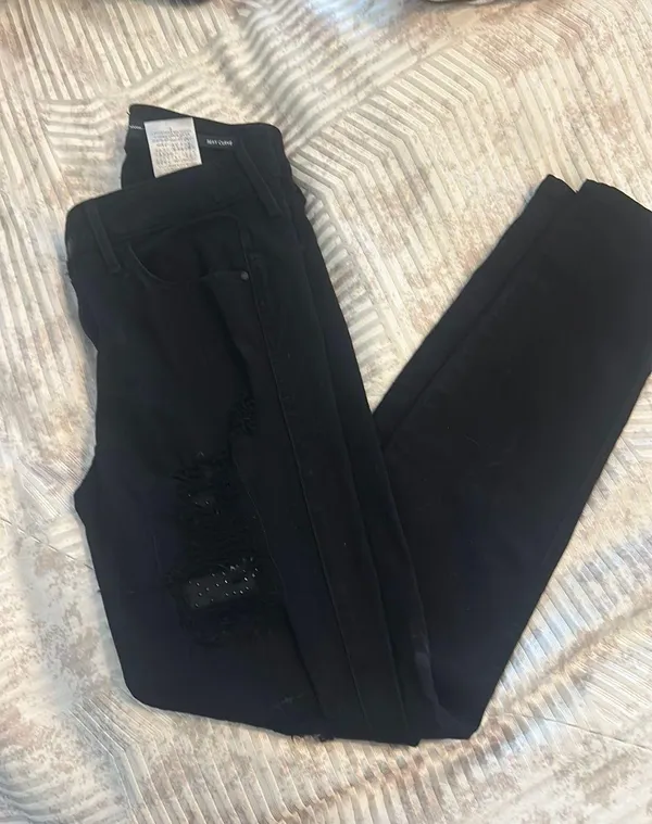 Guess Distressed Bedazzled Jeans - Image 6
