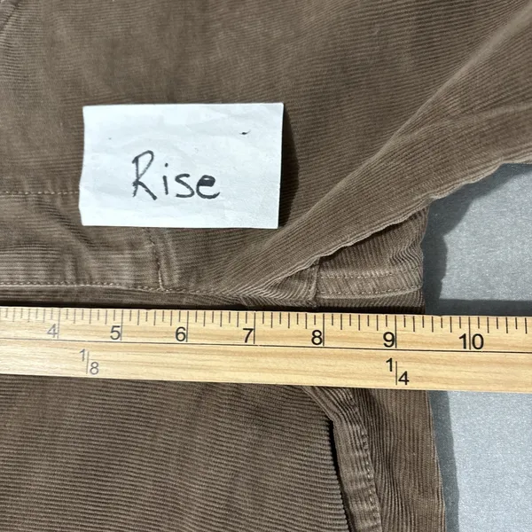 J Crew Matchstick Corduroy Pants Womens Size 29 S Short Brown Low Rise Straight - Image 9