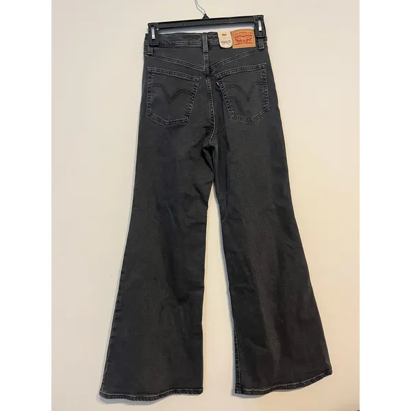 Levi’s Ribcage Bell Flare Leg Jeans in Black Size 39x32 NWT! - Image 8