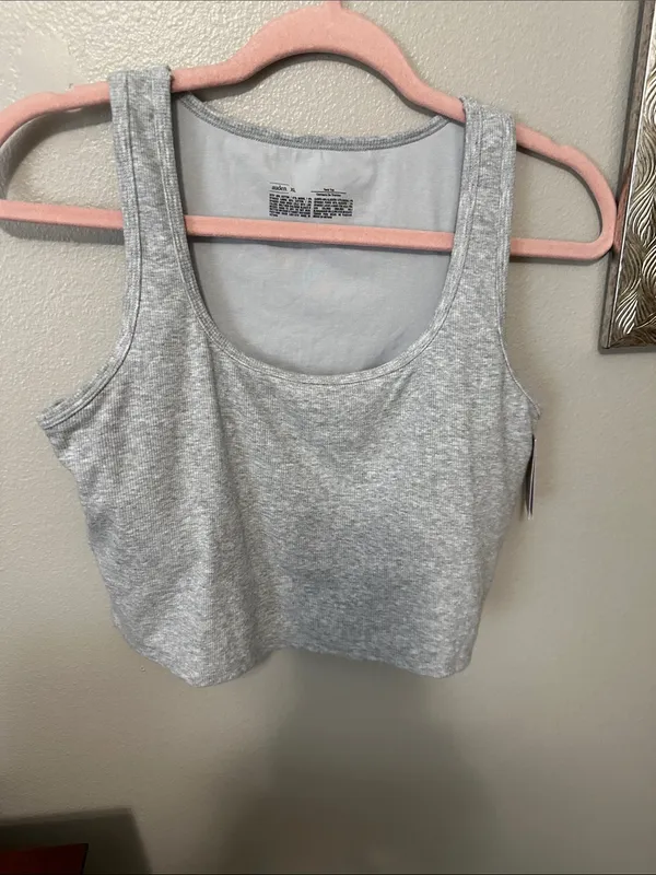 Ladies crop tank with built in bra Sz XL by Auden NWT - Image 3