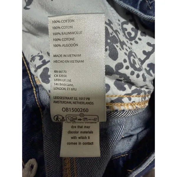 We The Free People CRVY Gia High Rise Wide-Leg Baggy‎ Jeans Women's Size 33 - Image 14