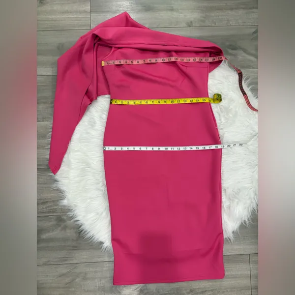 🆕 Elegant Pink Women's Dress Size L - Image 4