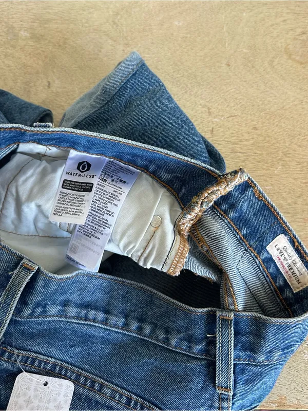 NWT Levi’s X Free People Spliced 501 Jeans - Image 12