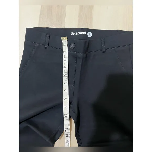 Betabrand NWT Women Small Long Black Two-Pocket Straight Leg Yoga Dress Pants - Image 10