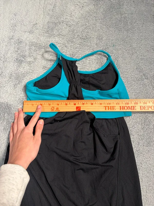 Lululemon Black & blue tank top with built in bra 4 - Image 12