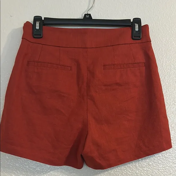 Express High Waist Red Shorts - Image 3