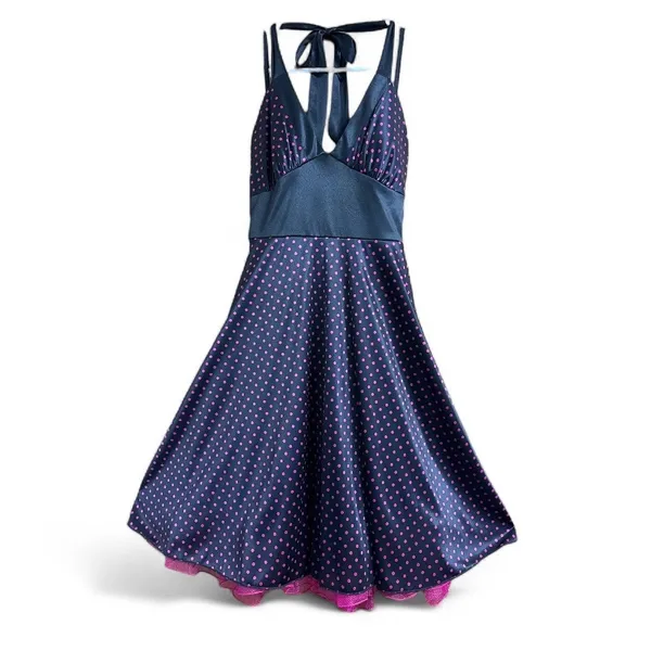 Y2K Ruby Rox Polka Dot Halter Dress size Small - Image 2