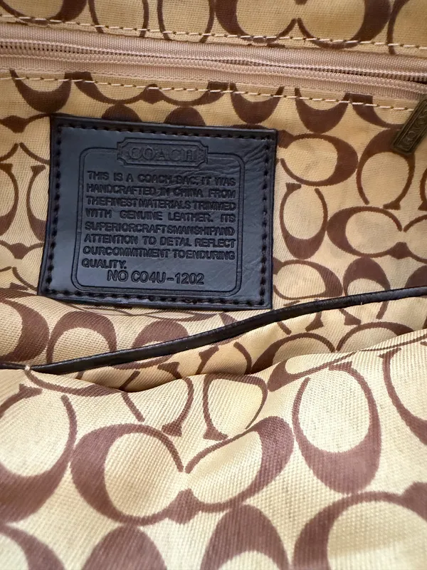 Coach Women’s Handbag Authentic Brown - Image 3