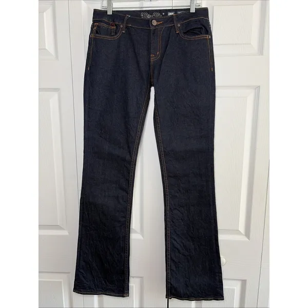 Miss Me Megan Bootcut Jeans Womens 31 Dark Wash Flap Pocket Denim Western Rugged - Image 2