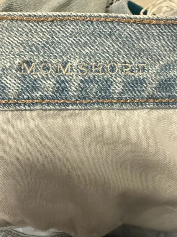 American Eagle Crochet Detail Mom Shorts - Image 4