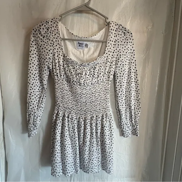 Princess Polly Mini‎ Dress Womens Sz 0 White Floral Milkmaid Smocked Cottagecore - Image 2