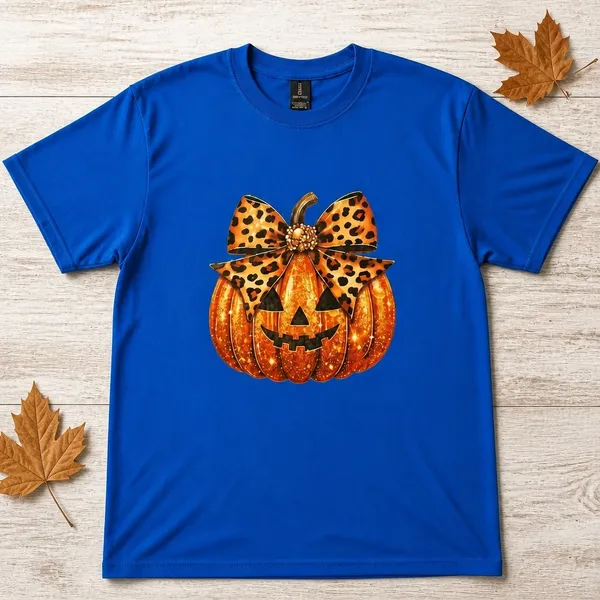 Gildan Halloween Theme- Unisex 100% Heavy Duty Cotton Sapphire Blue T Shirt XL - Image 2