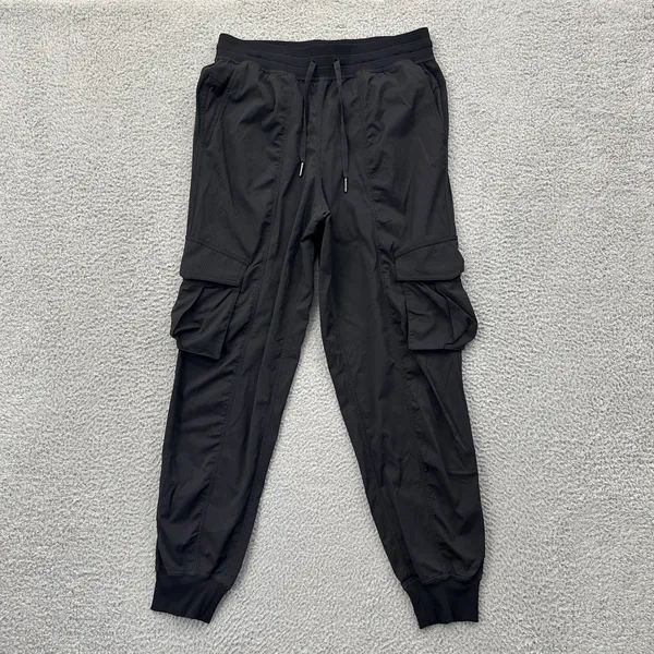 Lululemon Dance Studio Relaxed Fit Mid Rise Cargo Jogger Pants Black Small x 28 - Image 2