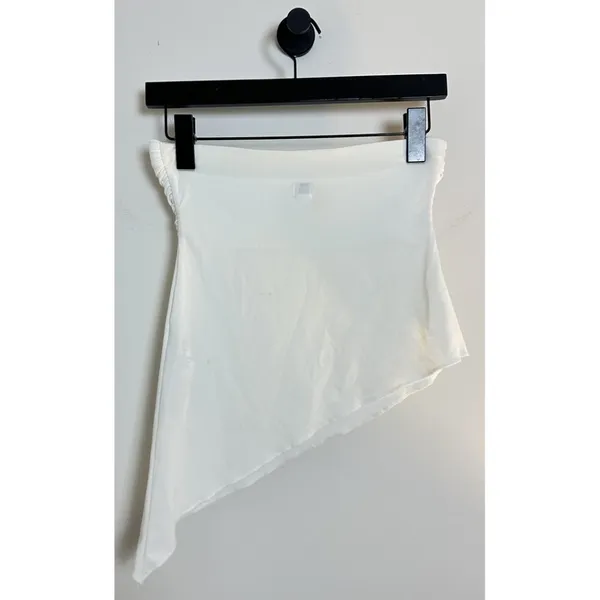 BDG Urban Outfitters Y2k Asymmetrical Tube in White Size Small - Image 4
