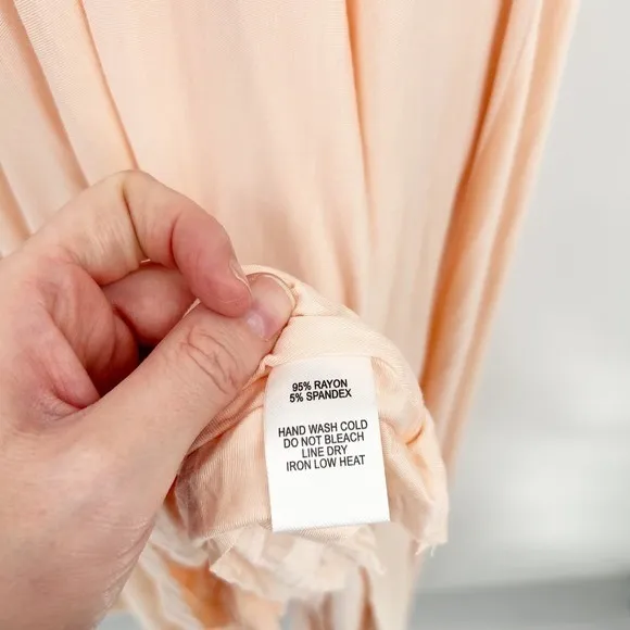 Lulus Tricks of‎ the Trade Blush Pink Convertible Maxi Bridesmaid Dress Size L - Image 7
