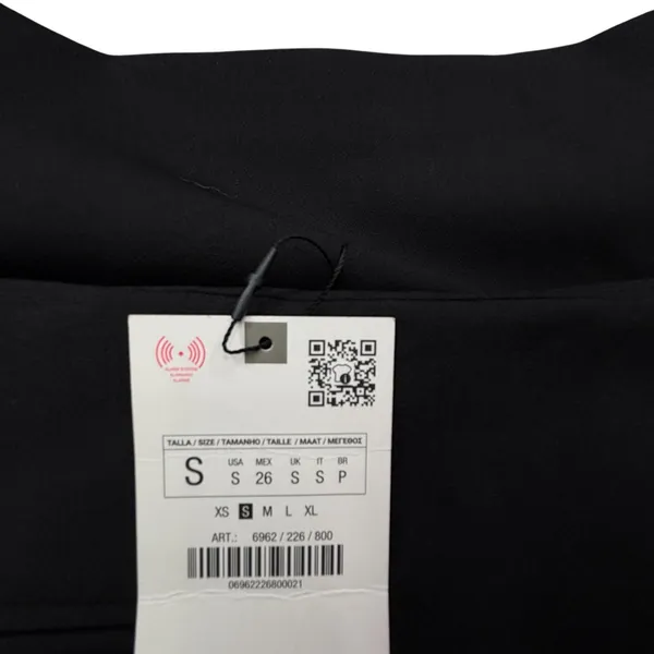 ZARA Black High Waisted Sailor Skort Gold Button Mini S 4 6 NWT - Image 3