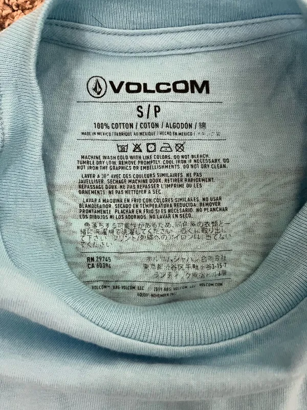 Volcom T-Shirt Blue - Image 3