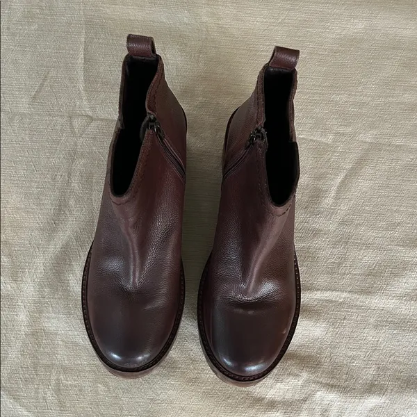DIBA TRUE women's‎ comet ride boot brown Leather Chunky Platform Wedge - Image 3