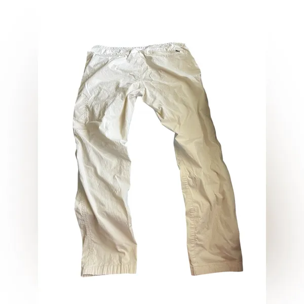 Vuori Ripstop Cream Straight Cargo Zipper Pockets Hiking Outdoor Pants Size L - Image 2