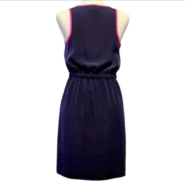 Gap Navy Blue Hot Pink Tank Racerback Dress Lightweight M Relaxed Fit - Image 4
