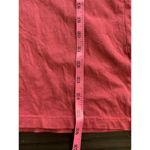 Vtg Y2K Aeropostale NYC T Shirt Womens Size‎ XL Retro Red Distressed Cap Sleeve - Image 10
