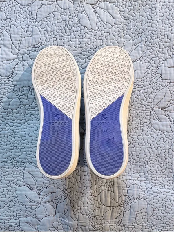 💥Rothy’s The Chelsea White Knit Slip-On Sneaker Boots Women’s Sz 6.5🧡 - Image 10