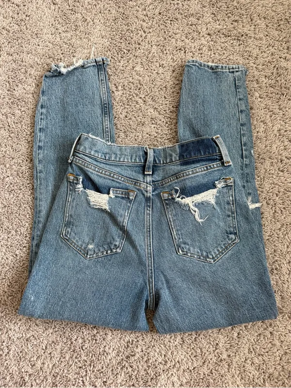 Abercrombie & Fitch High Rise Mom Denim Jean - Image 3