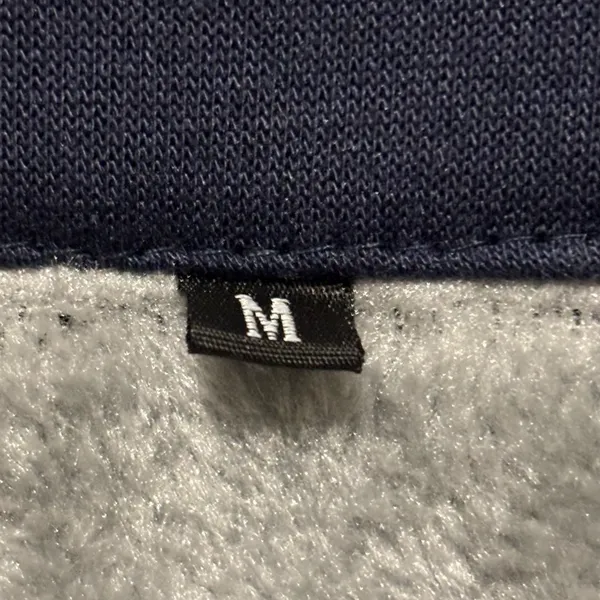 Cowboys Navy and Gray Full Zip Jacket Drawstring Hoodie Size M - Image 4