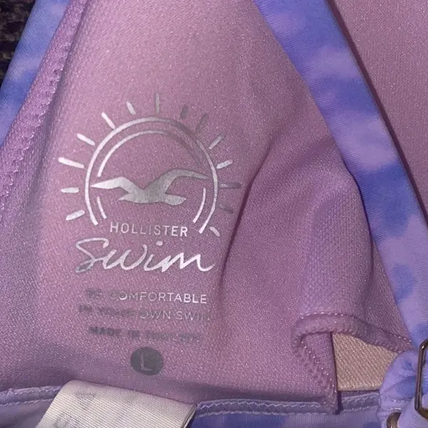 ✨ hollister pink/purple tie dye triangle bikini top✨ - Image 5