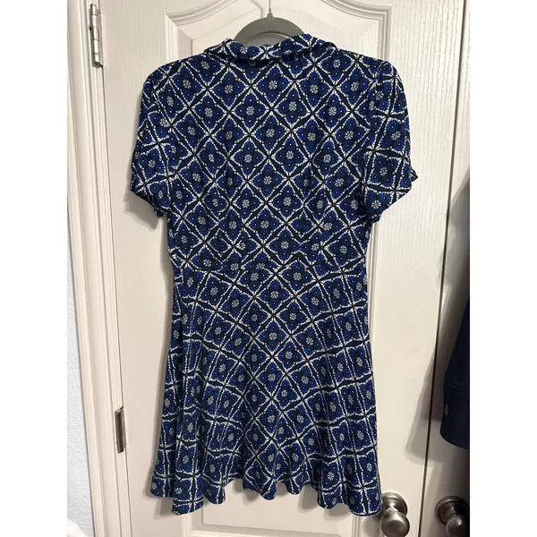 Free People Melody Mini Dress‎ Geometric Mosaic Print Cottagecore Boho - Image 3
