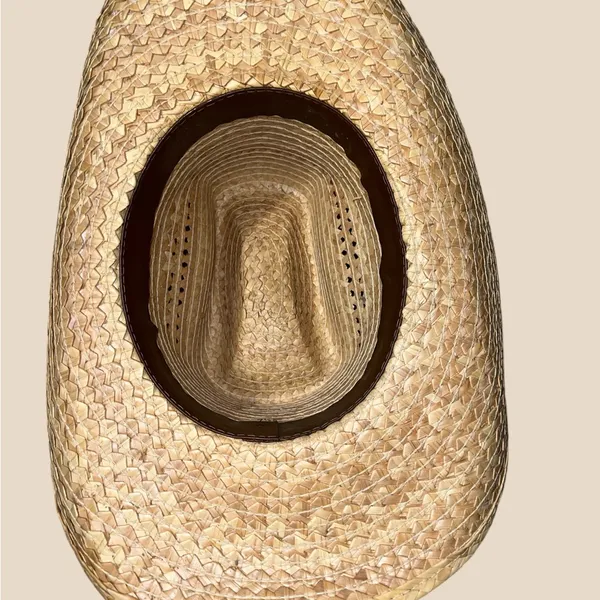 Stylish Straw Cowgirl Hat Tan - Image 7