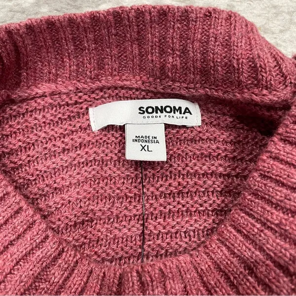 NWT Sonoma Pink Crew Neck Sweater - Image 5