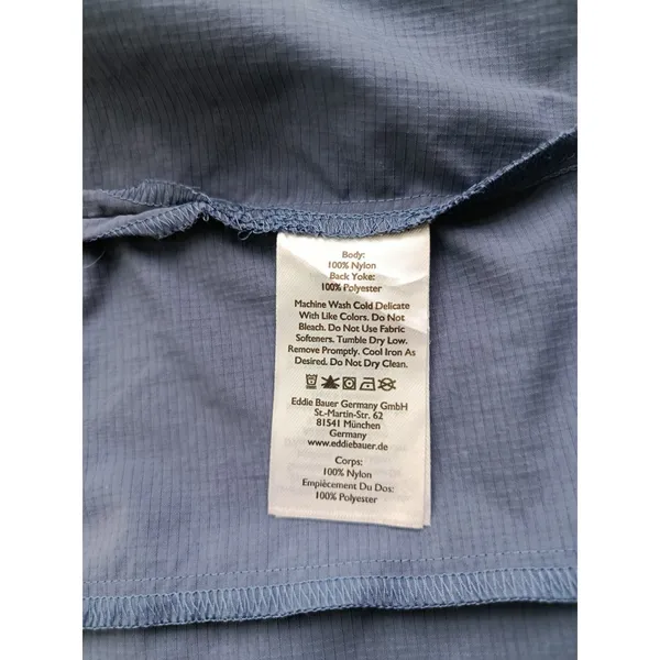 Eddie Bauer Women's Sleeveless Hiking Shirt XS Blue Vented Outdoor Travel Top - Image 10