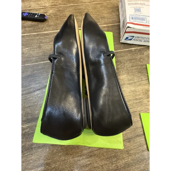 Sam Edelman Women Nesta Mary Jane Flat Black Leather Size 6.5 Ballet Pointed Toe - Image 6