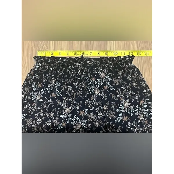 Thirty/Thirty floral print maxi skirt elasticized ruffled waistline Size Xs - Image 9