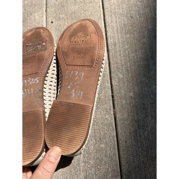 Blowfish Malibu Womens Woven Ballet Flats Bardot Beige Slip On Shoes Size 39/8.5 - Image 7