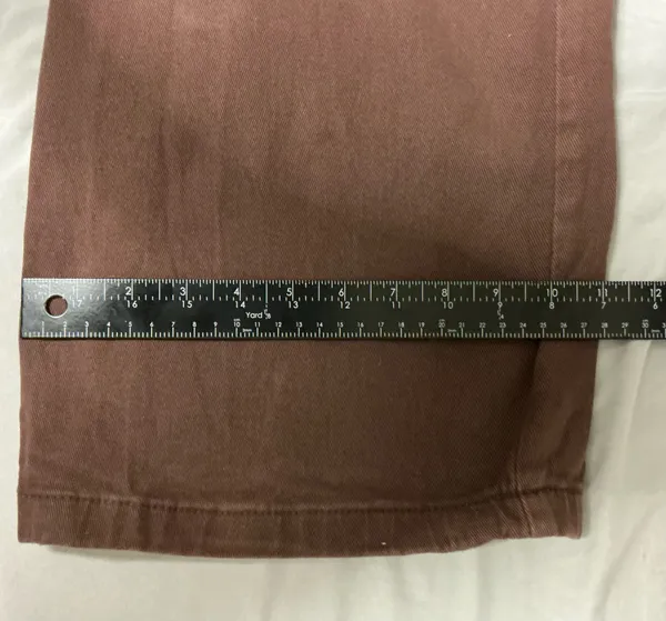 Roswear Wide Leg Pants Size M Brown High Waist - Image 10
