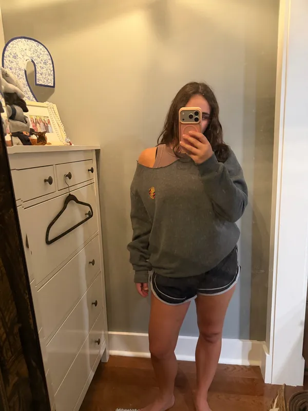 Grey sweatshirt Gray Size M - Image 2