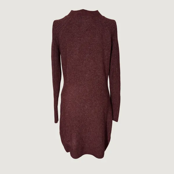 3275 | Y2K Abercrombie & Fitch Henley Sweater Dress Burgundy Women S - Image 7