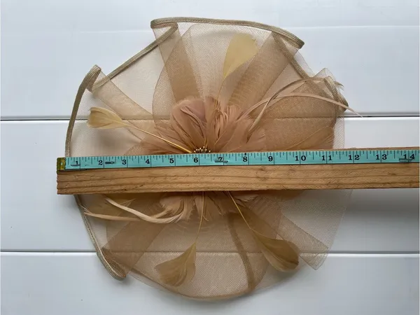 Unbranded Clip in Floral Headpiece Kentucky Derby Style - Image 4