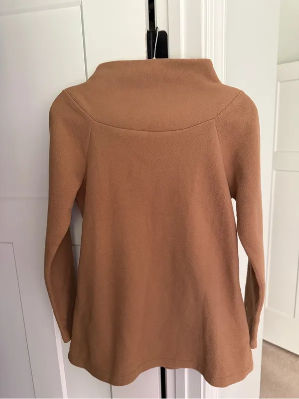 Dudley Stephens camel mock neck long sleeve fleece pullover‎ - Image 5
