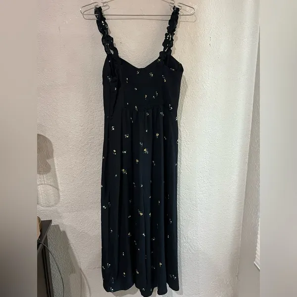 Wild Fable Women's Black and Yellow Jumpsuit size med - Image 4