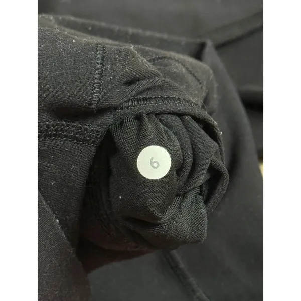 Lululemon Wunder Under High Rise Leggings Black Luon Full Length Size 6 Training - Image 3