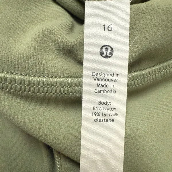 🍋 LULULEMON Rosemary Green Align 25" Leggings Size 16 - Image 12