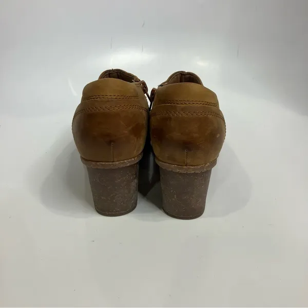 Clarks Sashlin Aleta‎ booties shooties brown leather size 8 - Image 5