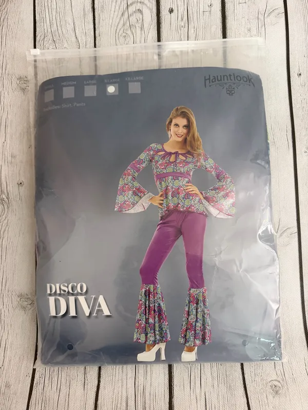 Hauntlook Disco Diva Dancing Queen Adult Halloween Costume Women’s Size XL NEW - Image 2