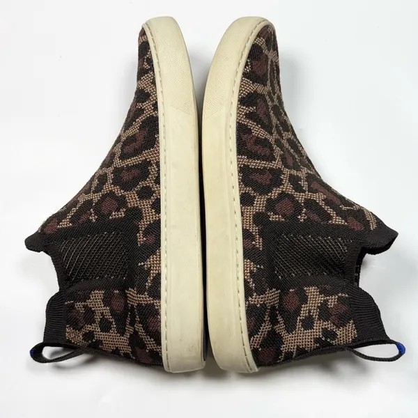 Rothy’s The Chelsea Wildcat Cheetah Print High Top Shoes S-510 Sz 8 - Image 5
