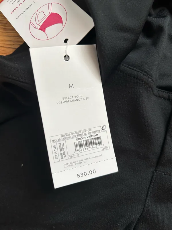 High-Waist Black Maternity Jeggings - Image 3