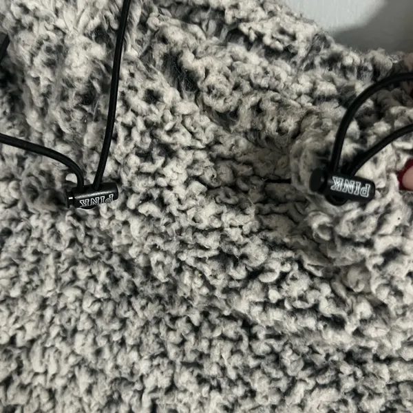 PINK Victoria's Secret Cozy Gray Cowl Neck Sweater - Image 4