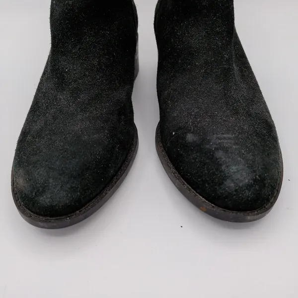 Cole Haan Black Suede Waterproof Ankle Boots G14 D42388‎ Womens 6.5B Lug Sole - Image 5